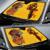 Amazing African Gift Ideas Black Women Power And Africa Map Car Auto Sun Shades 210901 - YourCarButBetter