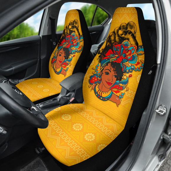 Amazing African Gift Ideas Black Women Power Car Seat Covers 210901 - YourCarButBetter