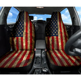 Amazing Aged American Flag Car Seat Covers Custom 1 210501 - YourCarButBetter