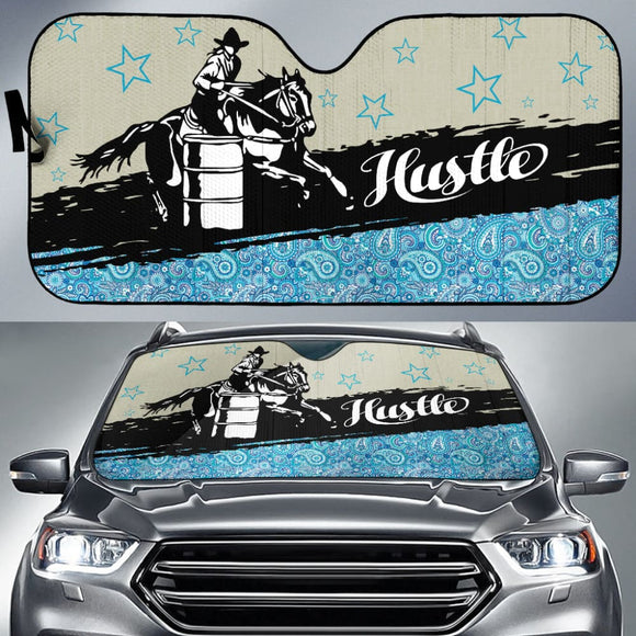Amazing Barrel Racer Horse Lovers Car Auto Sun Shades 210401 - YourCarButBetter