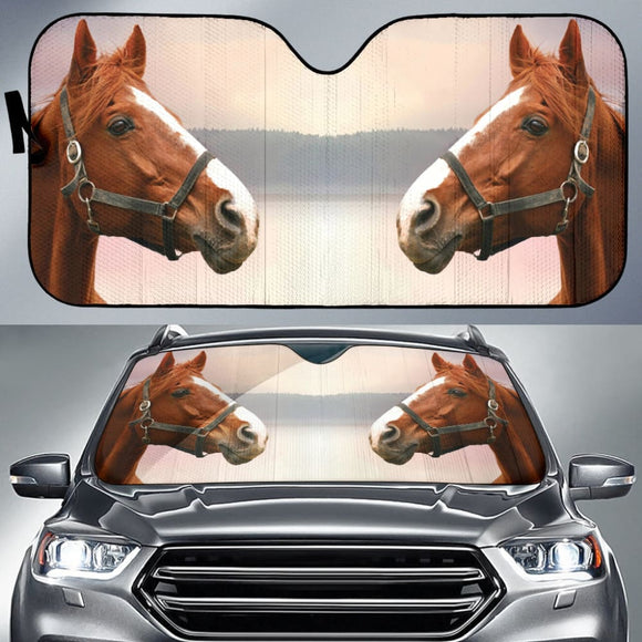 Amazing Beautiful Horse Car Auto Sun Shades 212503 - YourCarButBetter