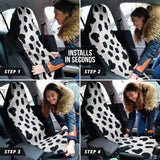 Amazing Best Gift Black And Blue Cowhide Print Car Seat Covers 210601 - YourCarButBetter