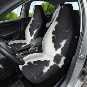 Amazing Best Gift Black And White Cowhide Print Car Seat Covers Custom 1 210601 - YourCarButBetter