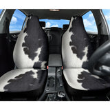 Amazing Best Gift Black And White Cowhide Print Car Seat Covers Custom 1 210601 - YourCarButBetter