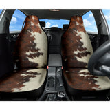Amazing Best Gift Brown Cowhide Print Car Seat Covers Custom 1 210601 - YourCarButBetter
