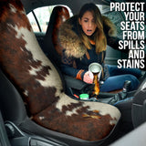 Amazing Best Gift Brown Cowhide Print Car Seat Covers Custom 1 210601 - YourCarButBetter