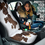 Amazing Best Gift Brown Cowhide Print Car Seat Covers Custom 3 210601 - YourCarButBetter