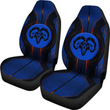 Amazing Black And Blue Dodge Ram Car Seat Covers Custom 2 212603 - YourCarButBetter