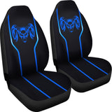 Amazing Black And Blue Dodge Ram Car Seat Covers Custom 5 212603 - YourCarButBetter