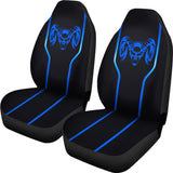 Amazing Black And Blue Dodge Ram Car Seat Covers Custom 5 212603 - YourCarButBetter