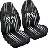 Amazing Black And Grey Dodge Ram Car Seat Covers Custom 2 212603 - YourCarButBetter