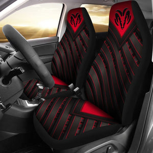 Amazing Black And Red Dodge Ram Car Seat Covers Custom 1 212603 - YourCarButBetter