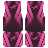 Amazing Black & Pink Horse Mustang Custom Car Accessories Car Floor Mats 211901 - YourCarButBetter