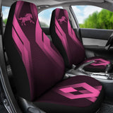 Amazing Black & Pink Horse Mustang Custom Car Accessories Car Seat Covers 211901 - YourCarButBetter