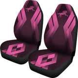 Amazing Black & Pink Horse Mustang Custom Car Accessories Car Seat Covers 211901 - YourCarButBetter