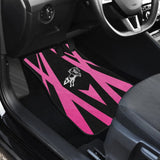 Amazing Black & Pink Horse Mustang Custom Metallic Style Printed Car Floor Mats 211901 - YourCarButBetter