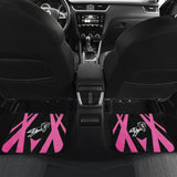 Amazing Black & Pink Horse Mustang Custom Metallic Style Printed Car Floor Mats 211901 - YourCarButBetter