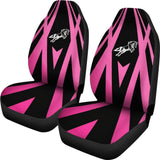 Amazing Black & Pink Horse Mustang Custom Metallic Style Printed Car Seat Covers 211901 - YourCarButBetter