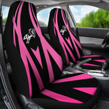 Amazing Black & Pink Horse Mustang Custom Metallic Style Printed Car Seat Covers 211901 - YourCarButBetter