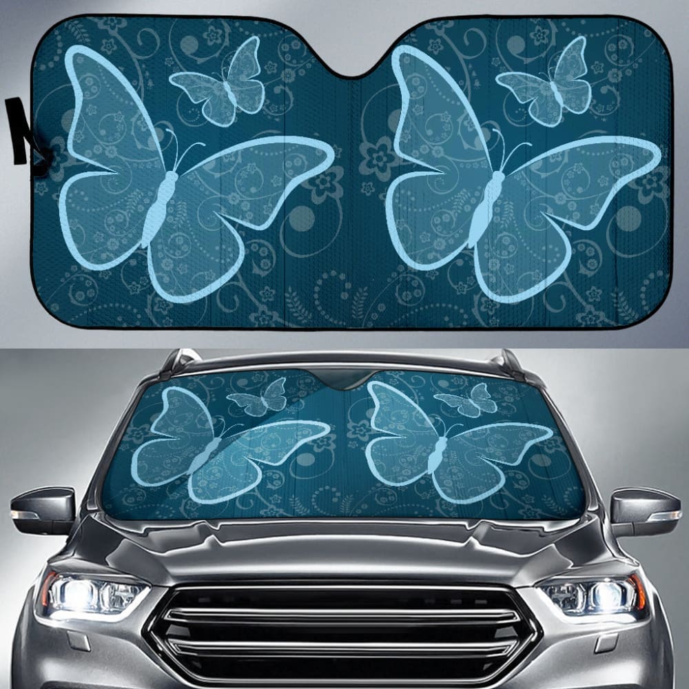 Blue Sunflower Car Seat Covers