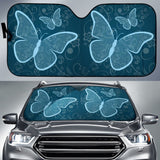 Amazing Blue Butterflies Car Auto Sun Shades 211301 - YourCarButBetter