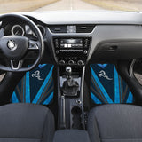 Amazing Blue Horse Mustang Metallic Style Printed Car Accessories Car Floor Mats 211407 - YourCarButBetter