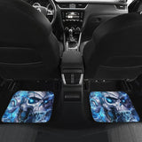 Amazing Blue Music Headphone Gothic Skull Car Floor Mats 211804 - YourCarButBetter