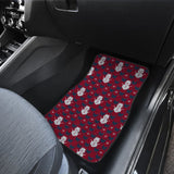 Amazing Blue Red Ugly Christmas Snowman Pattern Car Floor Mats 211903 - YourCarButBetter