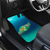 Amazing Blue Sea Turtle Car Floor Mats 210301 - YourCarButBetter