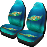 Amazing Blue Sea Turtle Car Seat Covers 210301 - YourCarButBetter