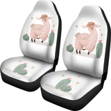 Amazing Cactus And Llama Car Seat Covers 212403 - YourCarButBetter