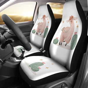 Amazing Cactus And Llama Car Seat Covers 212403 - YourCarButBetter