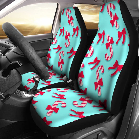 Amazing Candy Cane Xmas Gift Idea Car Seat Covers 212303 - YourCarButBetter