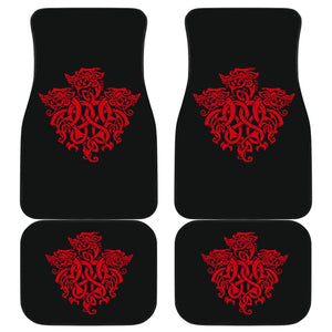 Amazing Celtic Iconic Red Dragon Symbol Car Floor Mats 211101 - YourCarButBetter