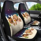 Amazing Christmas Gingerbread Cookie Pattern Car Seat Covers 211201 - YourCarButBetter