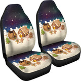 Amazing Christmas Gingerbread Cookie Pattern Car Seat Covers 211201 - YourCarButBetter