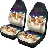 Amazing Christmas Gingerbread Cookie Pattern Car Seat Covers 211201 - YourCarButBetter