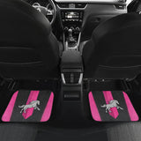 Amazing Dark Pink Horse Mustang Custom Metallic Style Printed Car Floor Mats 211901 - YourCarButBetter