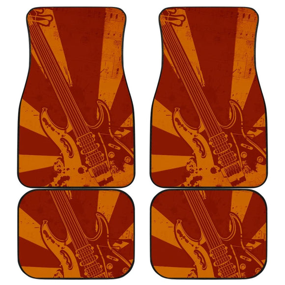 Amazing Electric Guitar Custom Retro Art Design Car Floor Mats 211305 - YourCarButBetter