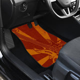 Amazing Electric Guitar Custom Retro Art Design Car Floor Mats 211305 - YourCarButBetter