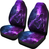 Amazing Galaxy Wolf And Cold Night Car Seat Covers 212203 - YourCarButBetter