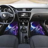 Amazing Galaxy Wolf And Moon Car Floor Mats 212203 - YourCarButBetter