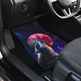 Amazing Galaxy Wolf And Red Moon Car Floor Mats 212203 - YourCarButBetter