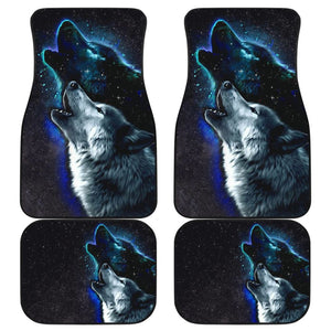 Amazing Galaxy Wolf And Star Car Floor Mats 212203 - YourCarButBetter