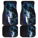 Amazing Galaxy Wolf And Star Car Floor Mats 212203 - YourCarButBetter