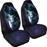 Amazing Galaxy Wolf And Star Car Seat Covers 212203 - YourCarButBetter
