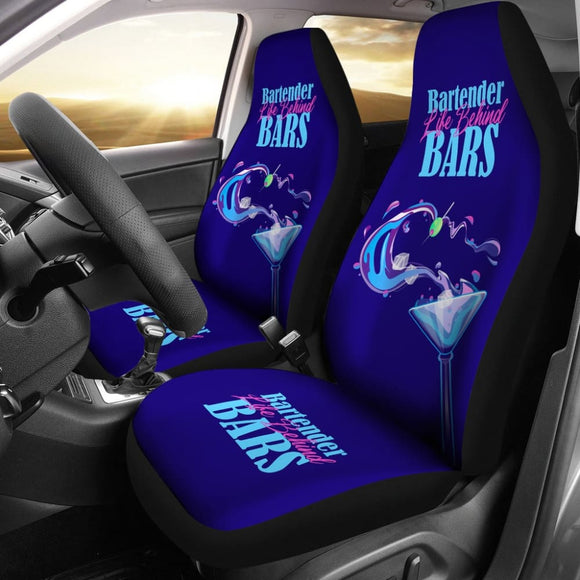 Amazing Gift For Bartender Lovers Life Behind Bars Car Seat Covers 211601 - YourCarButBetter