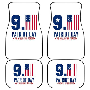 Amazing Gift Idea 09.11 Patriot Day We Will Never Forget Car Floor Mats 210305 - YourCarButBetter