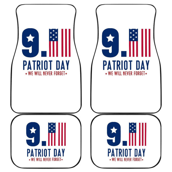 Amazing Gift Idea 09.11 Patriot Day We Will Never Forget Car Floor Mats 210305 - YourCarButBetter