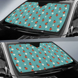 Amazing Gift Idea Ladybug Love Pattern Car Auto Sun Shade 210901 - YourCarButBetter
